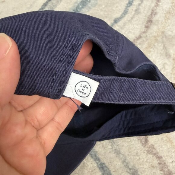 Life Is Good Mountains Adult Baseball Cap Adjustable Hat Embroidered 100 Cotton - Picture 7 of 7